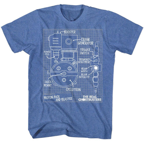 The Real Ghostbusters Special Order Blueprints Adult S/S T-Shirt
