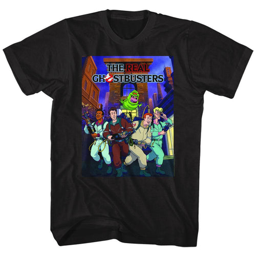 The Real Ghostbusters Special Order Poster-Ish Adult S/S T-Shirt