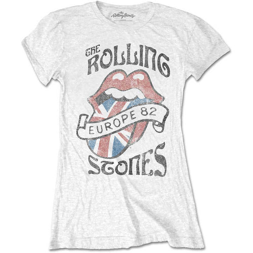 The Rolling Stones Europe 82 Ladies T-Shirt - Special Order