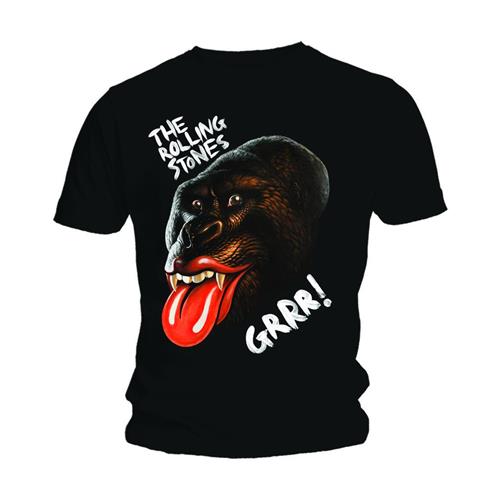 The Rolling Stones Grrr Black Gorilla Unisex T-Shirt - Special Order