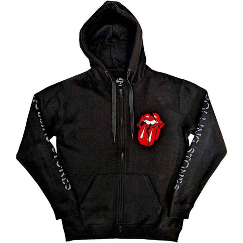 The Rolling Stones Hackney Diamonds Shattered Tongue Unisex Zipped Hoodie