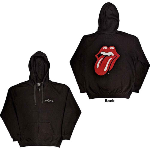 The Rolling Stones Logo & Tongue Unisex Zipped Hoodie