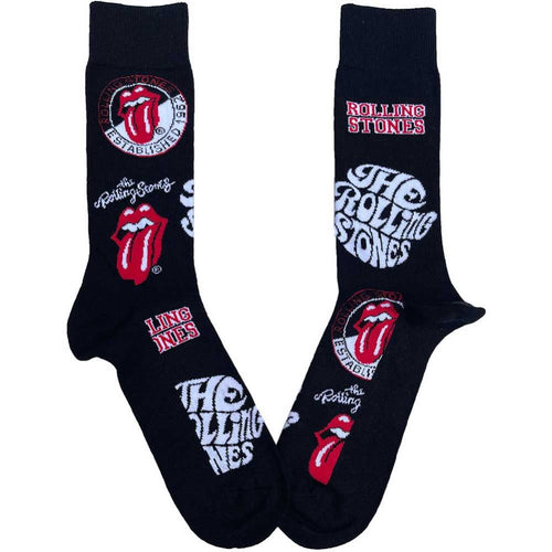 The Rolling Stones Logos Unisex Ankle Socks