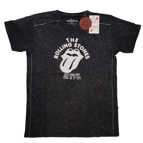 The Rolling Stones NYC '75 Unisex Snow Wash T-Shirt - Special Order