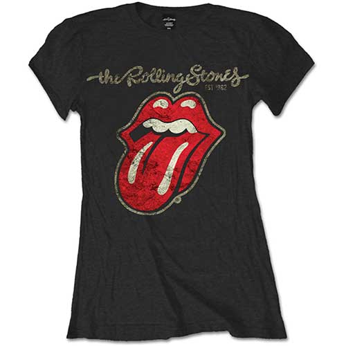 The Rolling Stones Plastered Tongue Ladies T-Shirt - Special Order