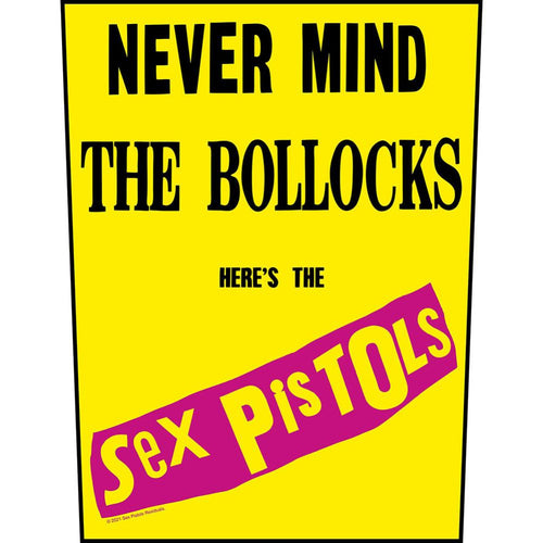 The Sex Pistols Never Mind The Bollocks Yellow Back Patch