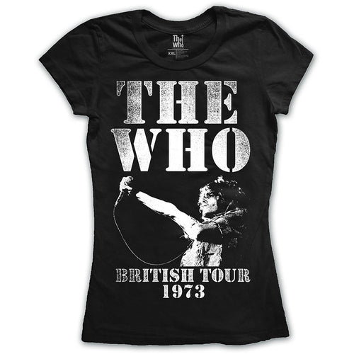 The Who British Tour 1973 Ladies T-Shirt