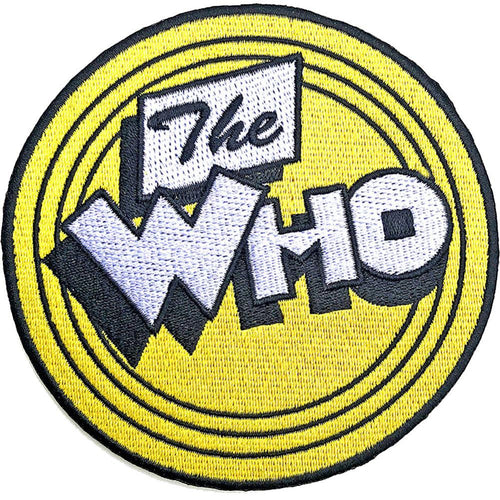 The Who Yellow Circle Standard Woven Patch