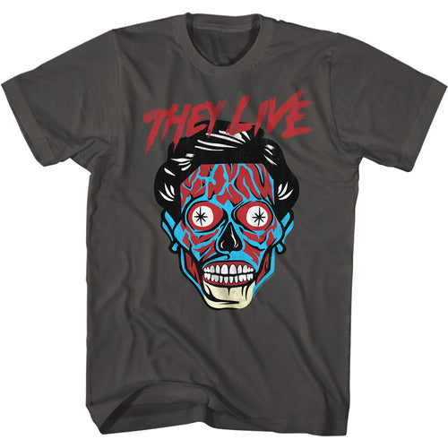 They Live Special Order Alien Head Adult S/S T-Shirt