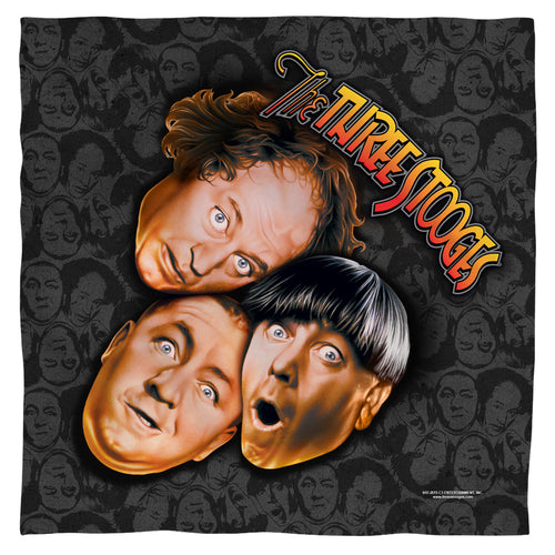 Three Stooges Stooges All Over Polyester Bandana
