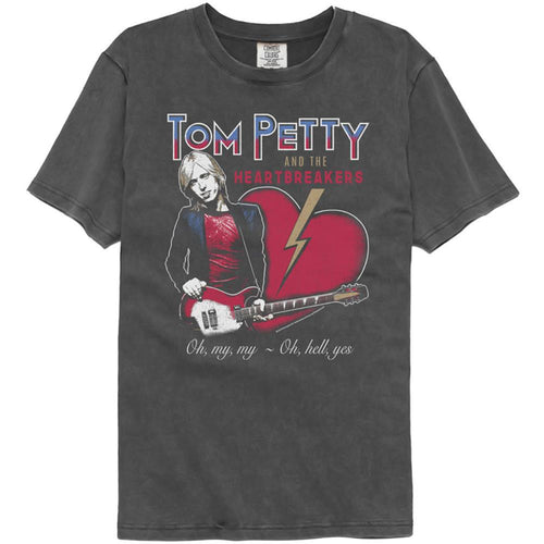 Tom Petty Oh My My Adult Short-Sleeve Washed Black T-Shirt