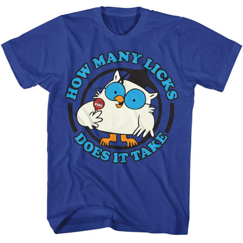 Tootsie Roll Mr Owl Licks Adult Short-Sleeve T-Shirt
