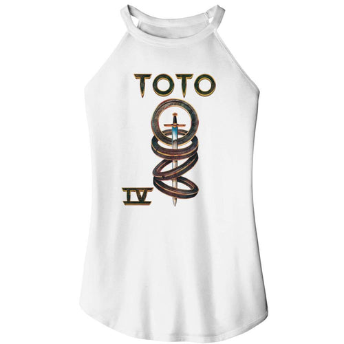 Toto IV Album Cover Ladies Sleeveless Rocker Tank T-Shirt