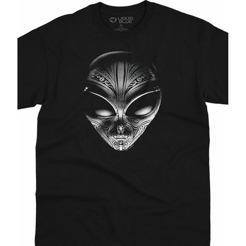 Tribal Alien Black T-Shirt