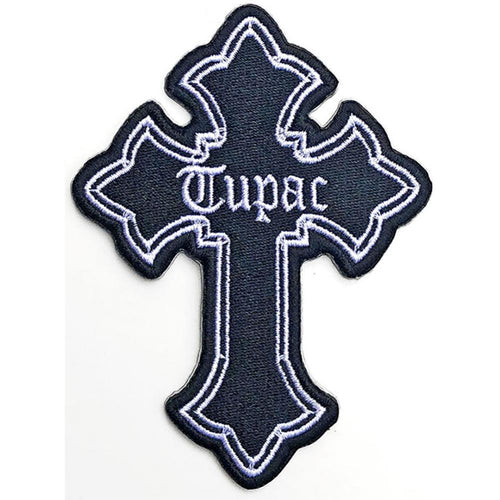 Tupac Cross Standard Woven Patch