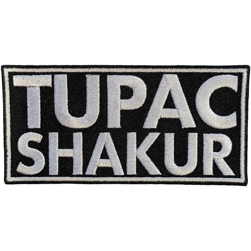 Tupac Text Logo Standard Woven Patch