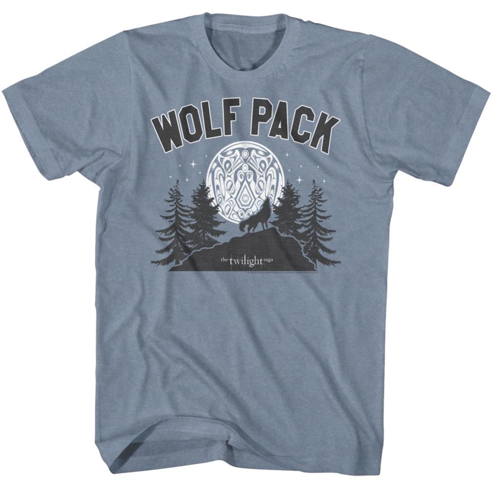Twilight Wolf Pack Moon Adult Short-Sleeve T-Shirt – RockMerch