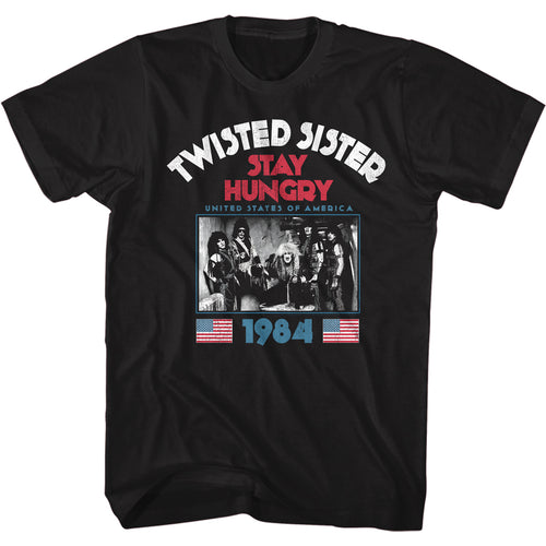 Twisted Sister Stayhungry Adult Short Sleeve T-Shirt