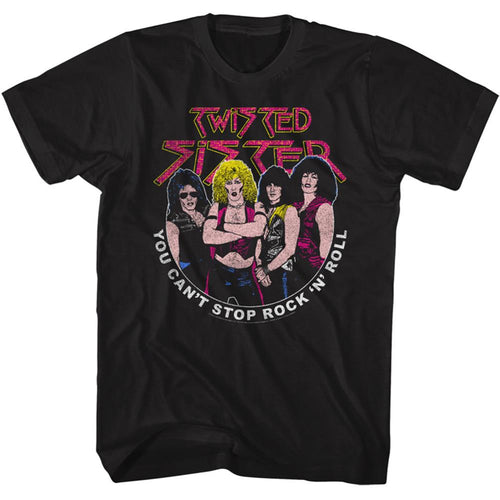 Twisted Sister Special Order Twisted Sister Cant Stop Rock Adult Short-Sleeve T-Shirt