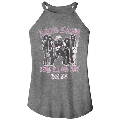 Twisted Sister Twisted Sister Come Out And Play Ladies Sleeveless Rocker Tank