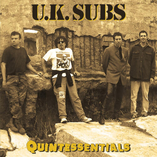 UK Subs - Quintessentials - Yellow/Black Splatter - Vinyl LP