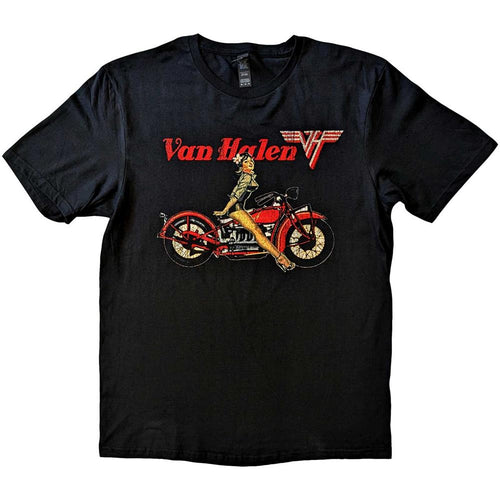 Van Halen Pin-up Motorcycle Unisex T-Shirt