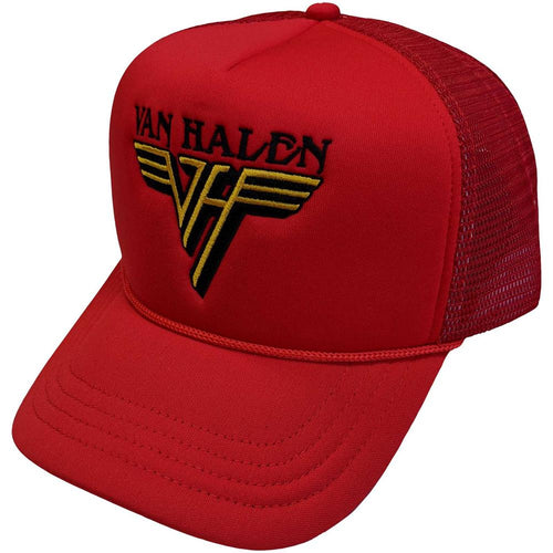 Van Halen Text & Yellow Logo Unisex Mesh Back Cap