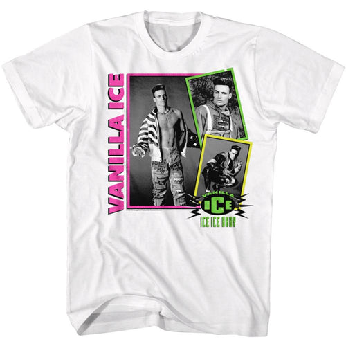 Vanilla Ice Special Order Neon Collage Adult Short-Sleeve T-Shirt