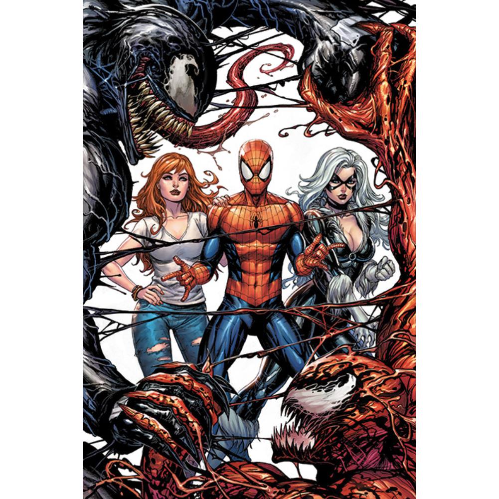 Venom vs Carnage Spider-Man, Mary Jane, Black Cat Poster - 24 In x