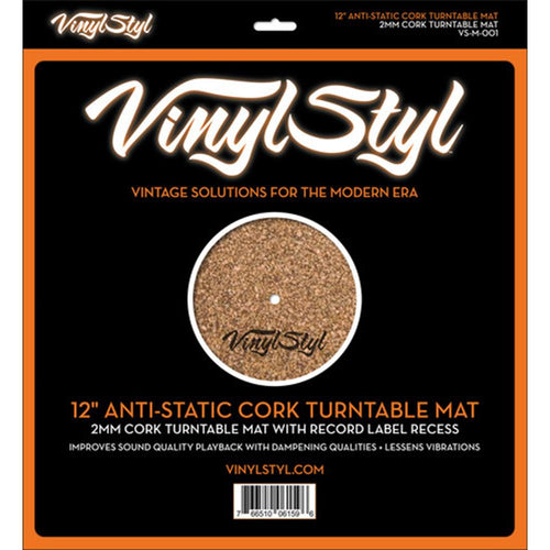 Vinyl Styl 12" Anti-Static Cork Turntable Mat