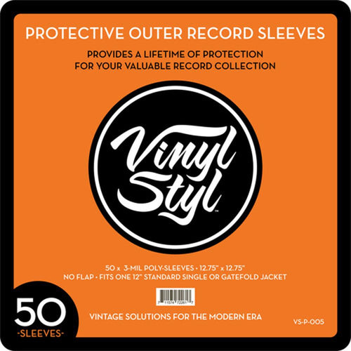 Vinyl Styl 12.75"X12.75"Poly Sleeve 50Ct Vsp005