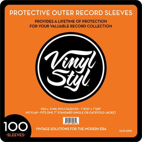 Vinyl Styl 7 9/16 X 7 5/8 Poly Slv 100Ct Vsp009