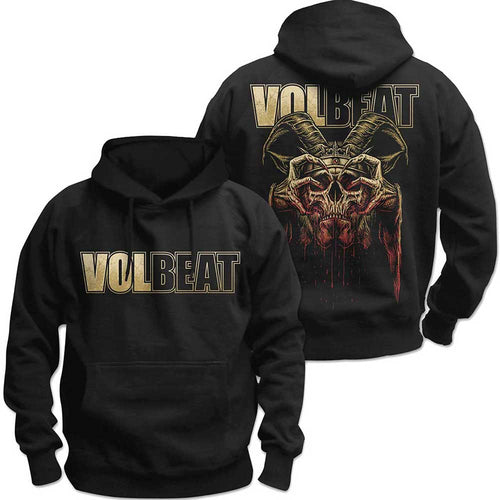 Volbeat Bleeding Crown Skull Unisex Pullover Hoodie - Special Order