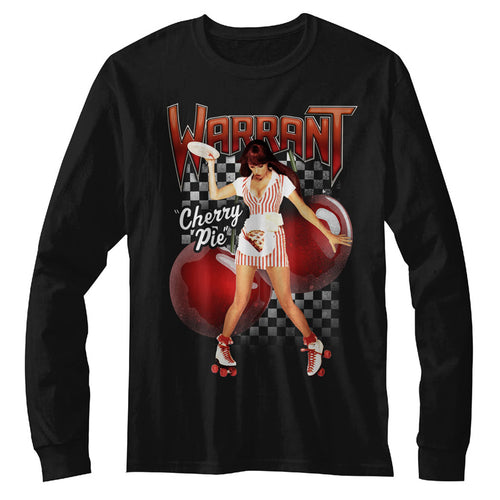 Warrant Special Order Cherry Pie Adult L/S T-Shirt