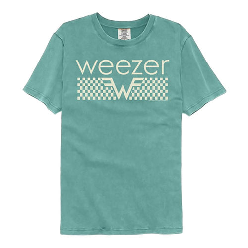 Weezer Offwhite Checkers Adult Short-Sleeve Comfort Color T-Shirt