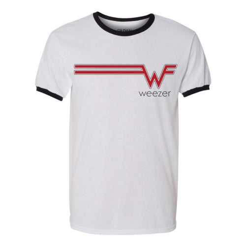 Weezer Striped Logo Ringer Men's T-Shirt