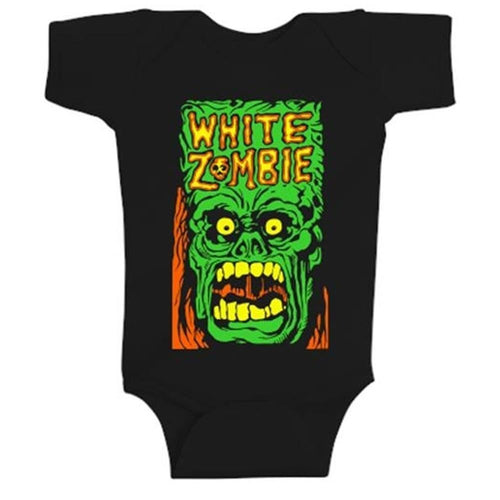White Zombie Monster Yell One-Piece Bodysuit