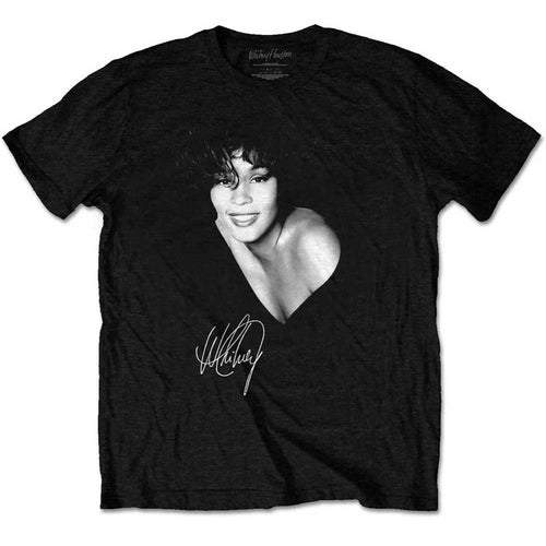 Whitney Houston B&W Photo Unisex T-Shirt