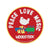Woodstock Peace Love Music Standard Woven Patch