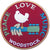 Woodstock Peace, Love, Music Standard Woven Patch