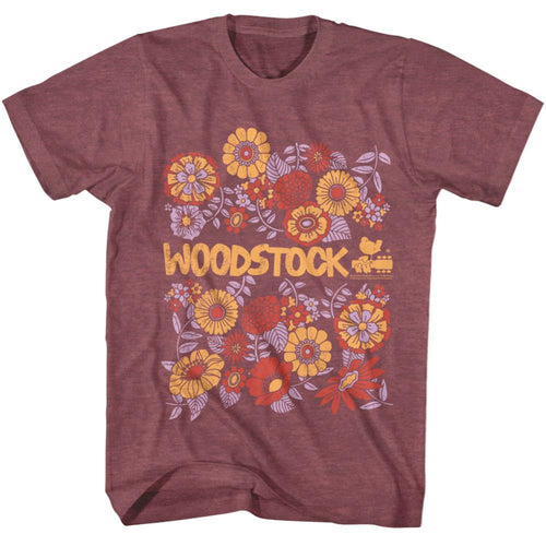 Woodstock Floral Adult Short-Sleeve T-Shirt