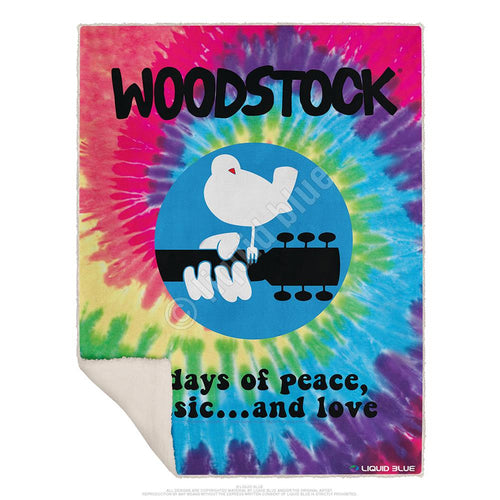 Woodstock Spiral Fleece Throw Blanket