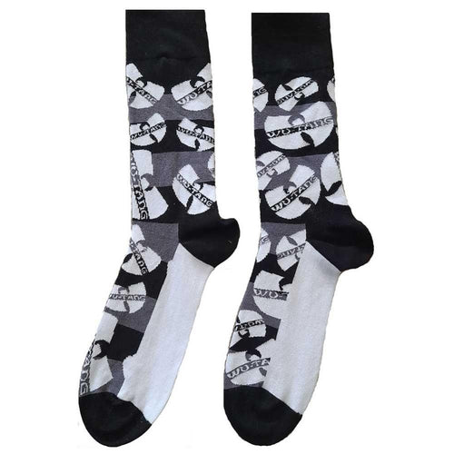 Wu-Tang Clan Logos Monochrome Unisex Ankle Socks