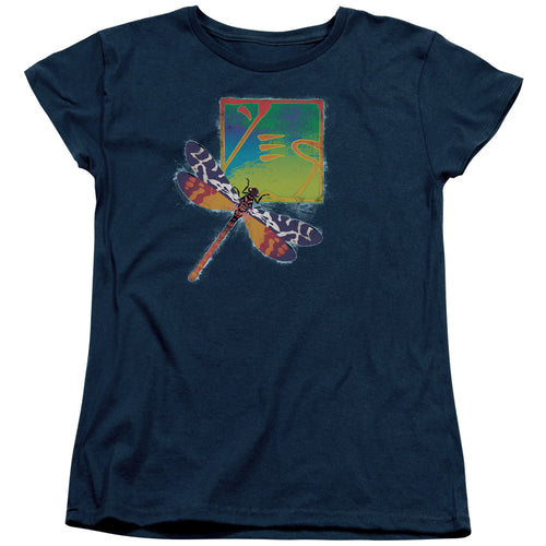 Yes Dragonfly Women's 18/1 100% Cotton Short-Sleeve T-Shirt