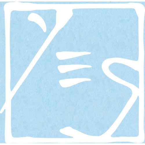 Yes Logo Rub-On Sticker - White