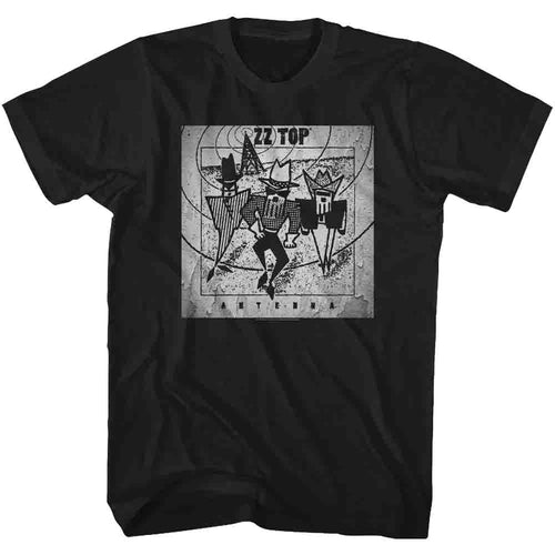ZZ Top Special Order Antenna Adult S/S T-Shirt