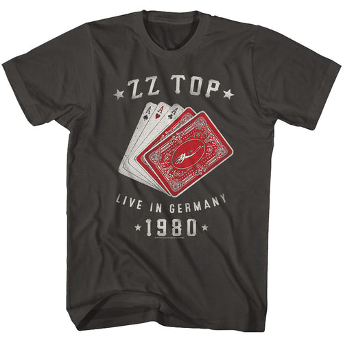 ZZ Top Cards Adult Short-Sleeve T-Shirt