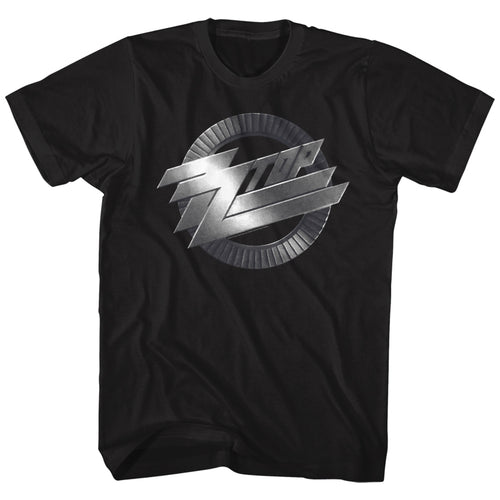 ZZ Top Special Order Metal Logo Adult S/S T-Shirt