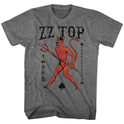 ZZ Top Special Order Tonnage Tour Adult S/S T-Shirt