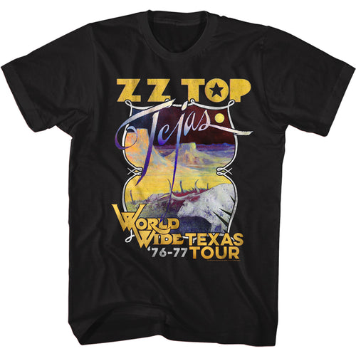 ZZ Top Special Order Tejas Tour Adult Short-Sleeve T-Shirt